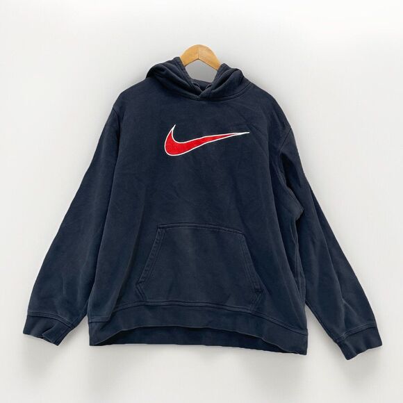 Nike Other - Nike Big Center Swoosh Logo Hoodie Sweatshirt Men's XXL